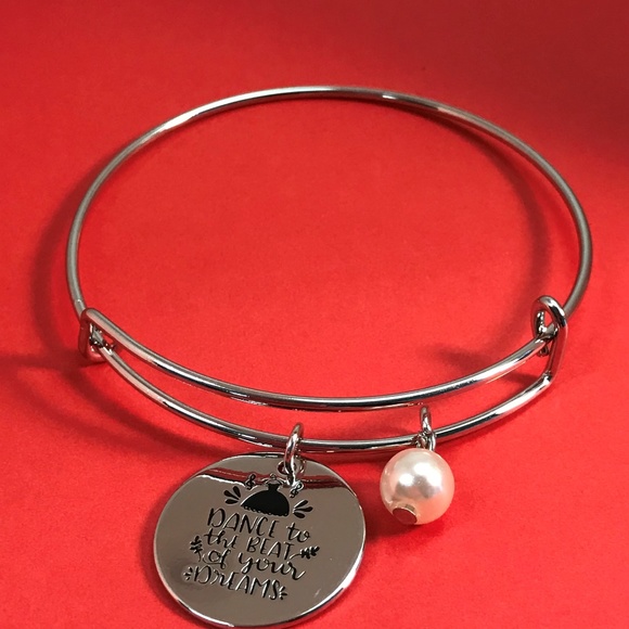Dance to the Beat of Your Dreams Bangle Bracelet - Picture 2 of 4
